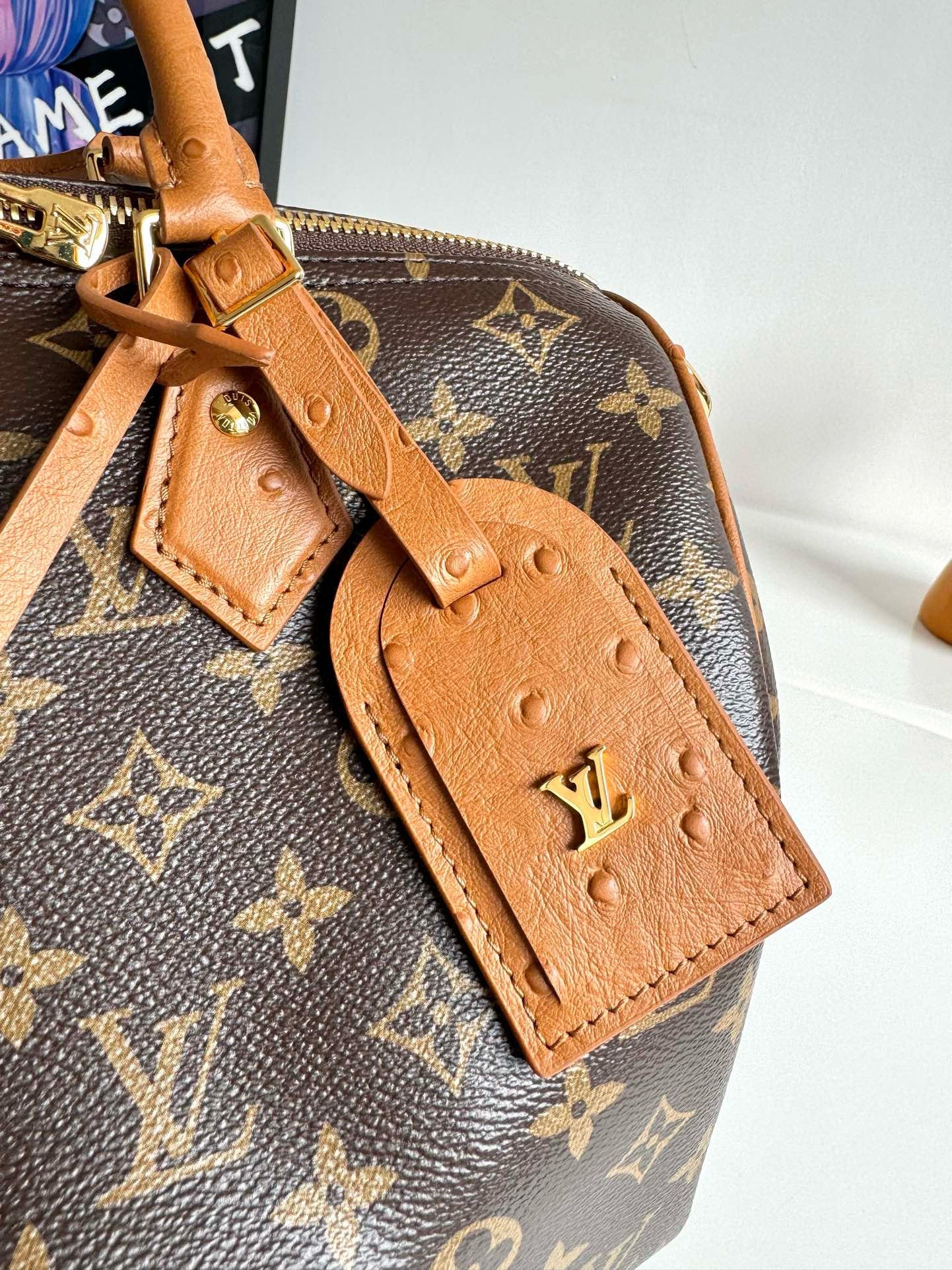 Toile Monogram LV Speedy Soft 30 Boho Marron Quincaillerie Dorée