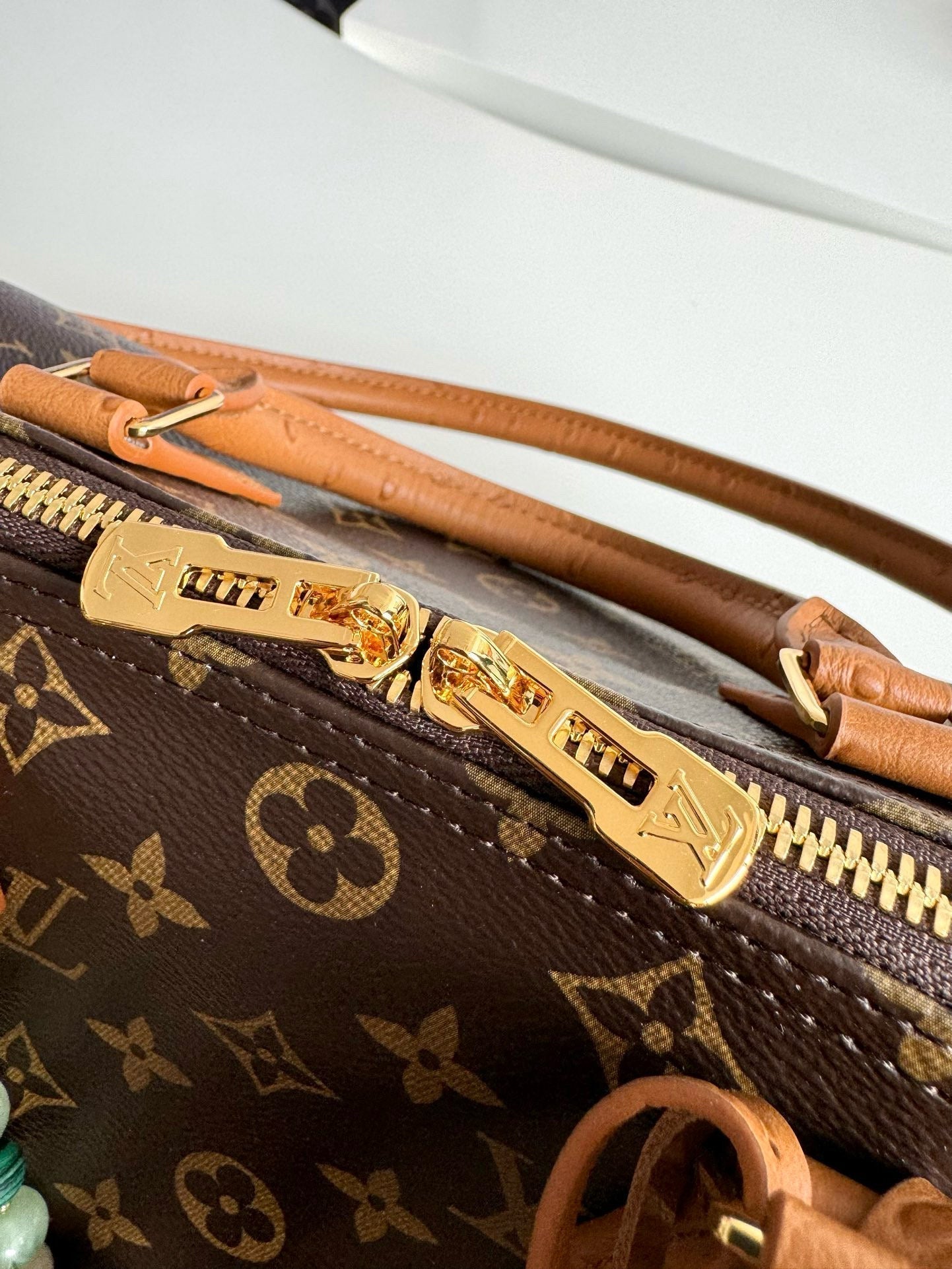 Toile Monogram LV Speedy Soft 30 Boho Marron Quincaillerie Dorée