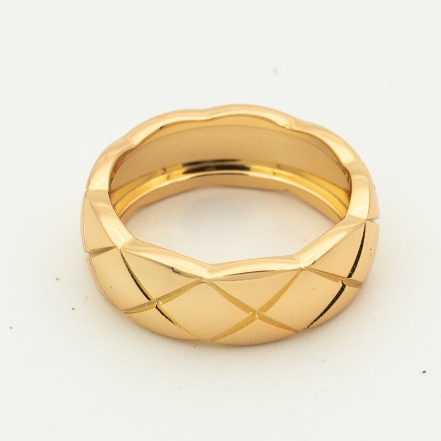 CRUSH RING 6.8MM ROSE GOLD