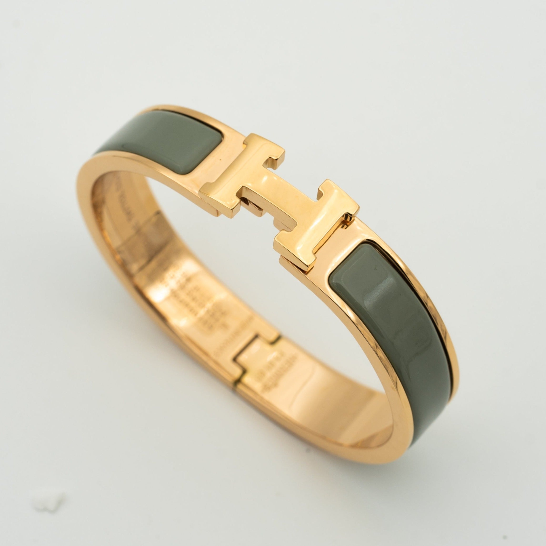 BRACELET H BLEU VERT 12MM