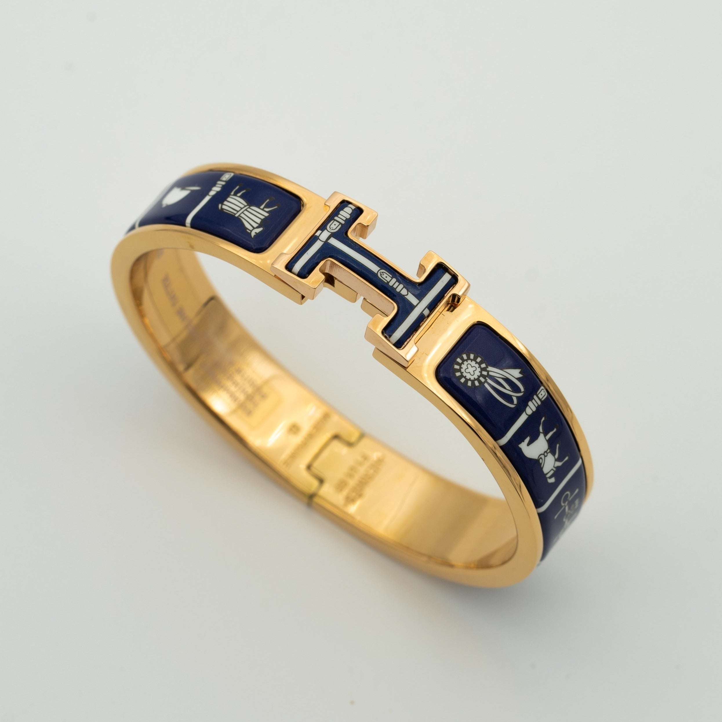BRACELET H CÉRAMIQUE BLEUE