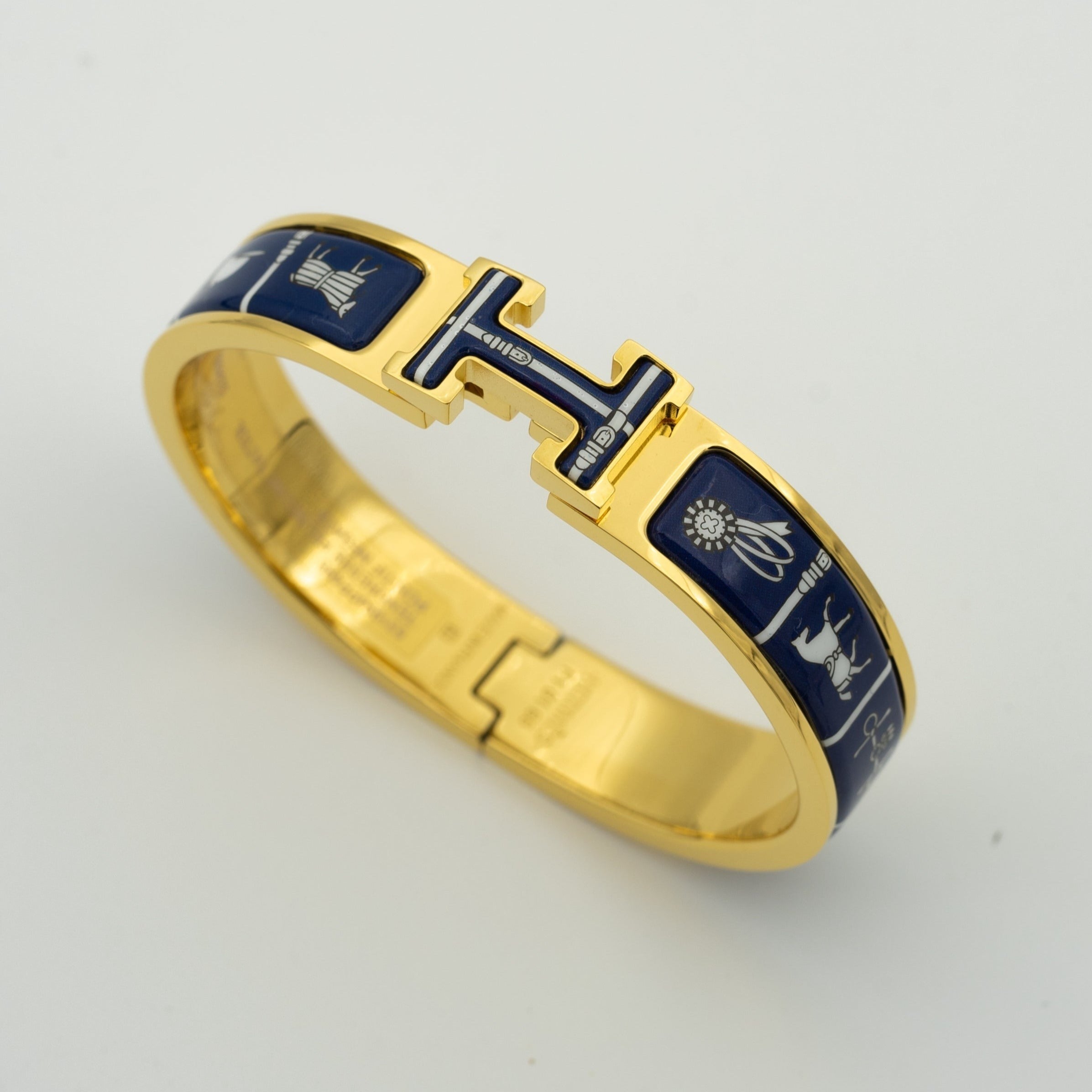 BRACELET H CÉRAMIQUE BLEUE