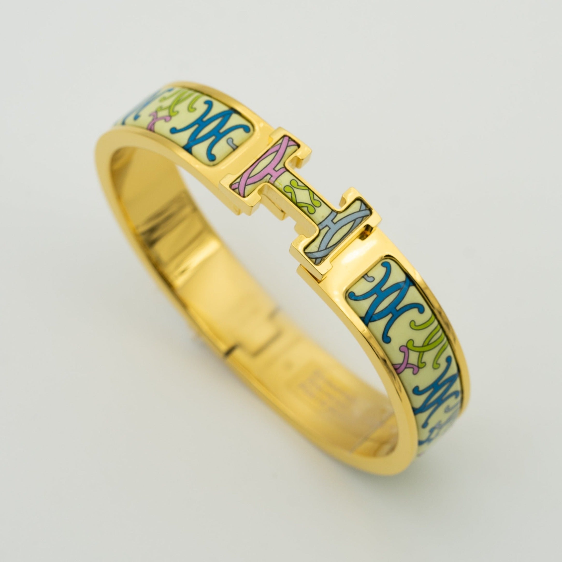 BRACELET H BEIGE MULTICOLORE