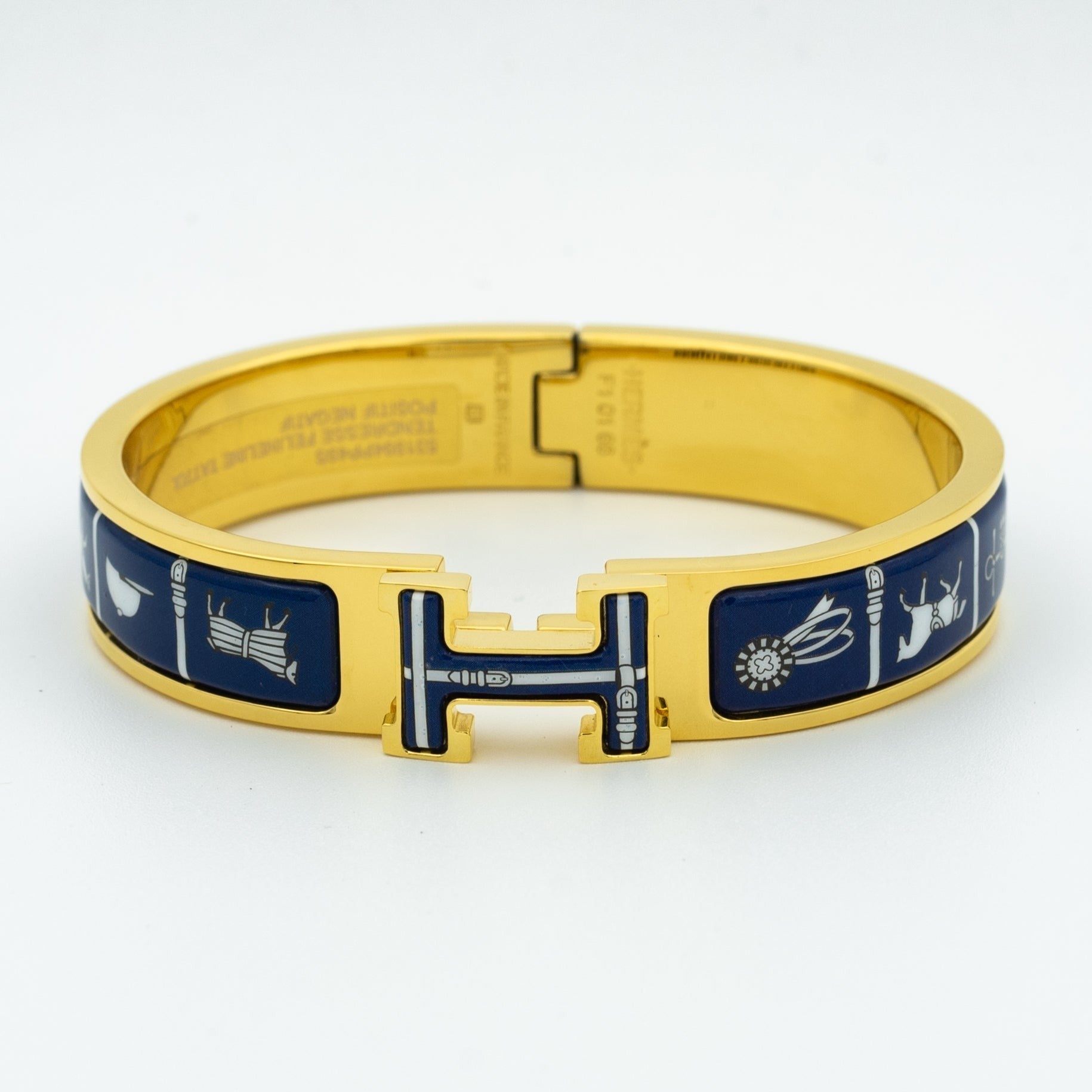 BRACELET H CÉRAMIQUE BLEUE