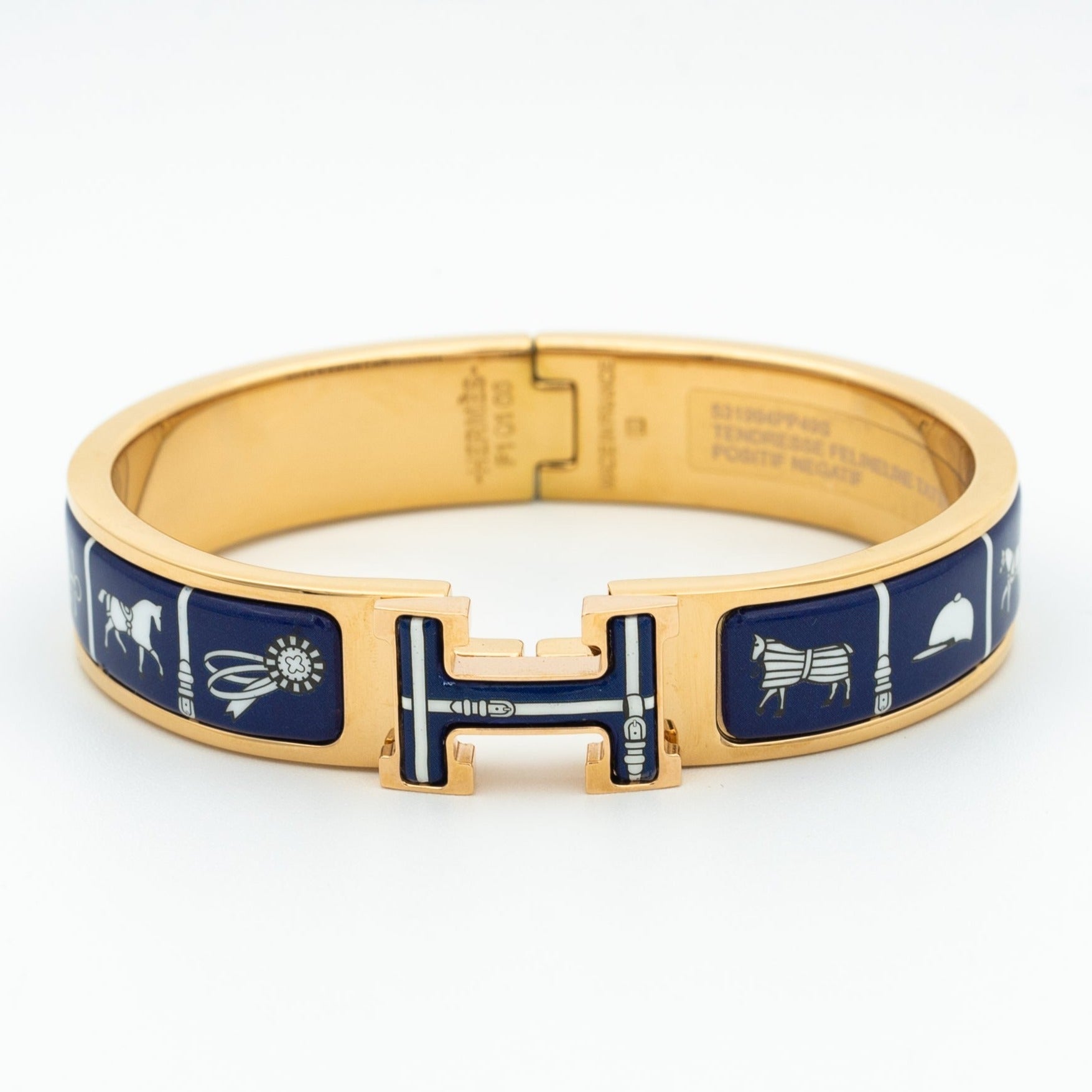 BRACELET H CÉRAMIQUE BLEUE