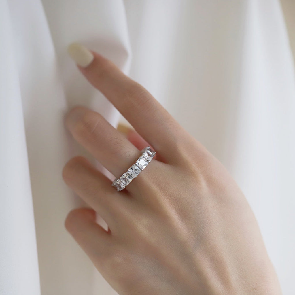 [HOT] Bague tennis élégante taille princesse