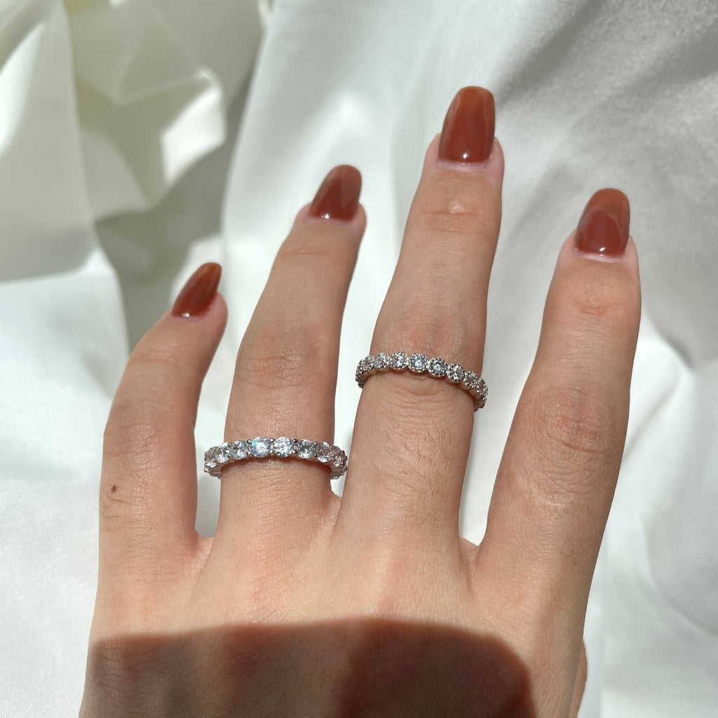 [HOT] Bague de tennis ronde scintillante