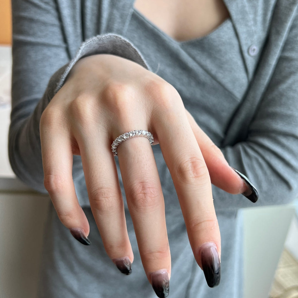 [HOT] Bague de tennis ronde scintillante