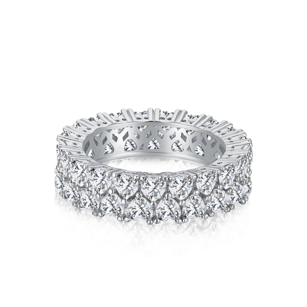 [HOT] Bague cœur scintillante