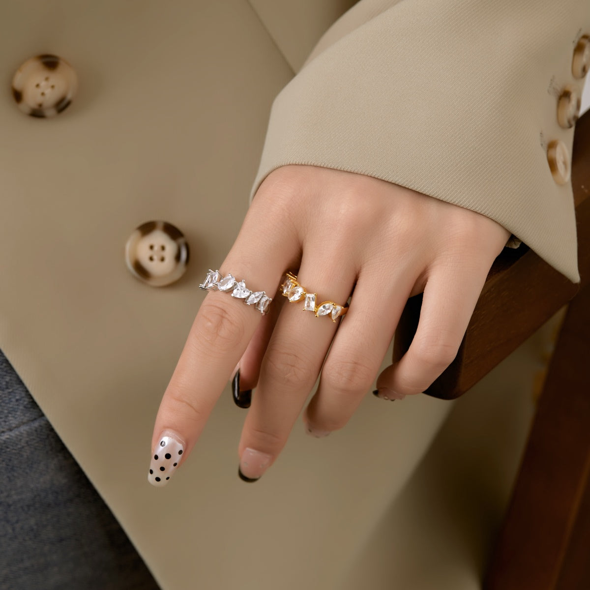 [HOT] Bague délicate à plusieurs coupes