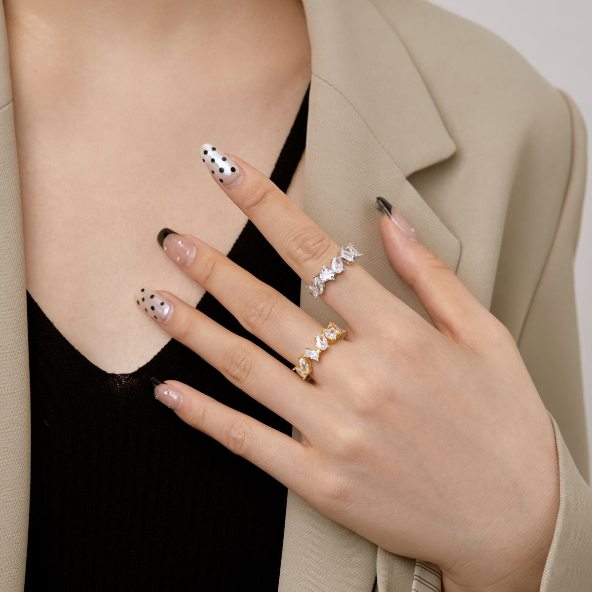 [HOT] Bague délicate à plusieurs coupes