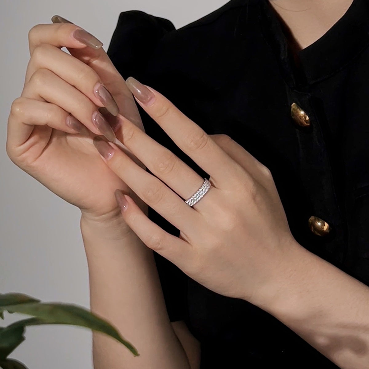 [HOT] Bague de tennis ronde délicate