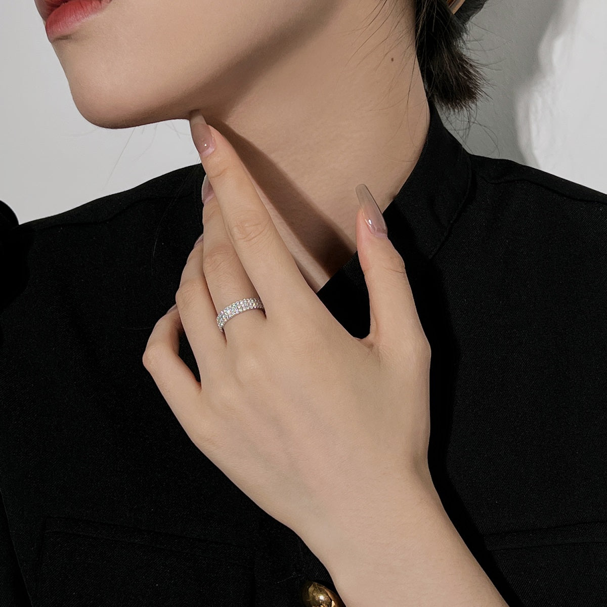 [HOT] Bague de tennis ronde délicate