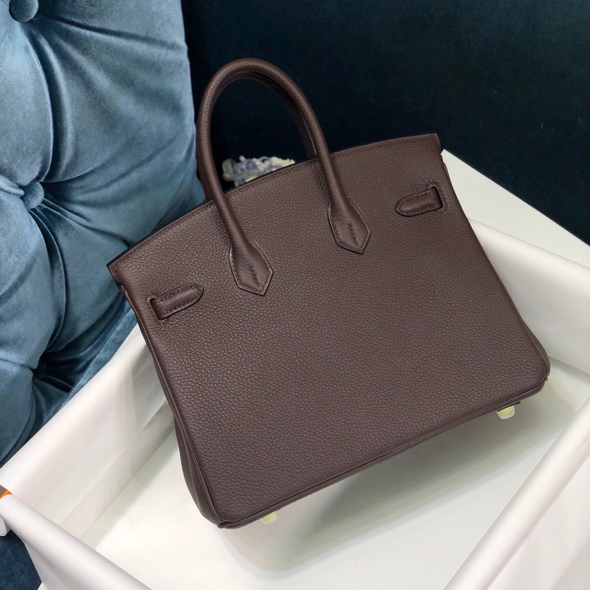 HM バーキン カフェ トゴレザー シルバー金具