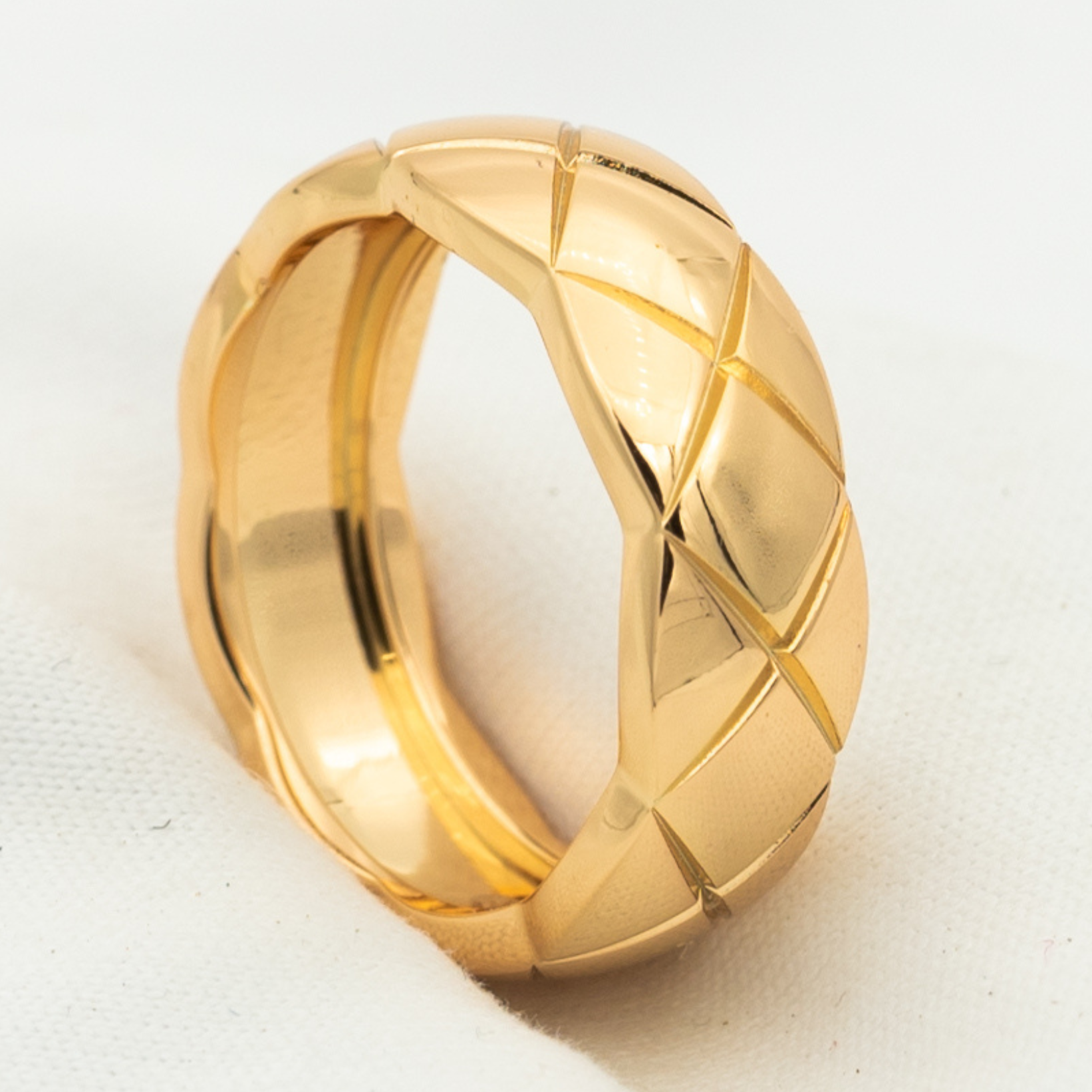 CRUSH RING 6.8MM ROSE GOLD