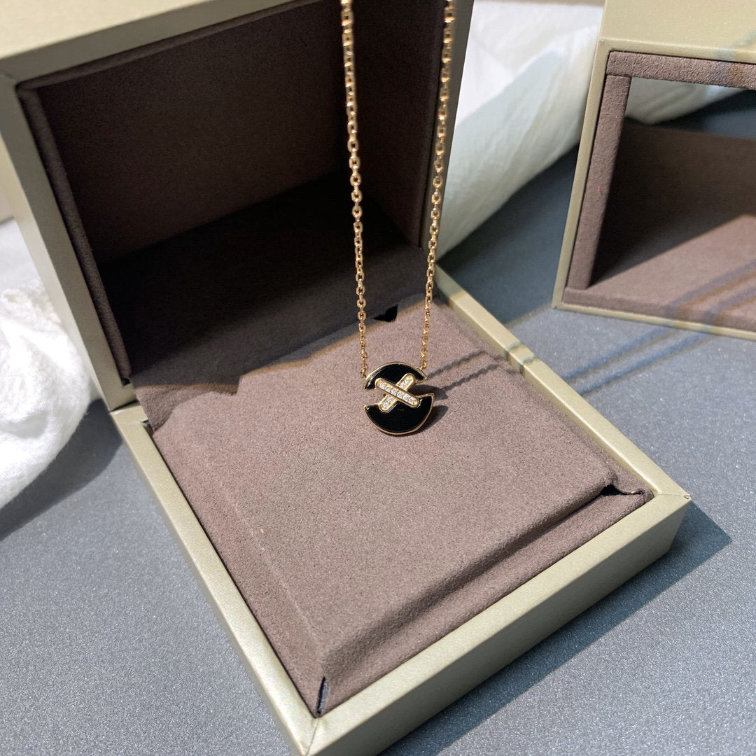 JEUX DE ROSE GOLD DIAMOND NECKLACE
