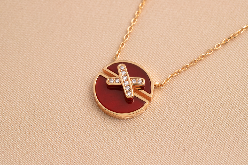 JEUX DE ROSE GOLD DIAMOND NECKLACE