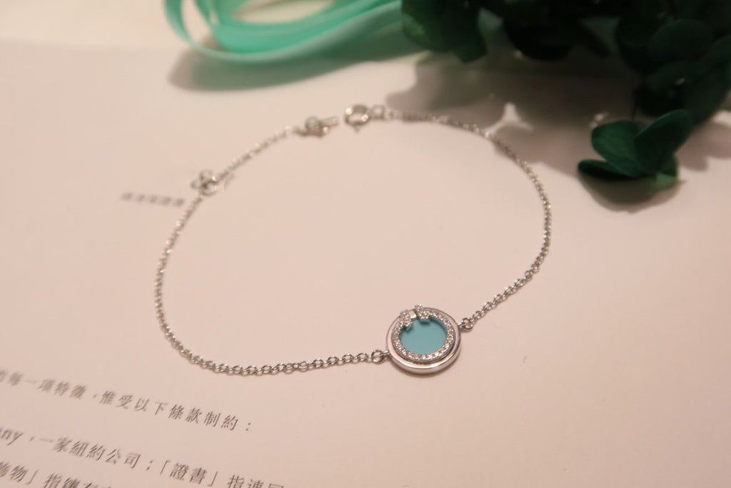 DIAMOND CIRCLE ROSE GOLD BRACELET
