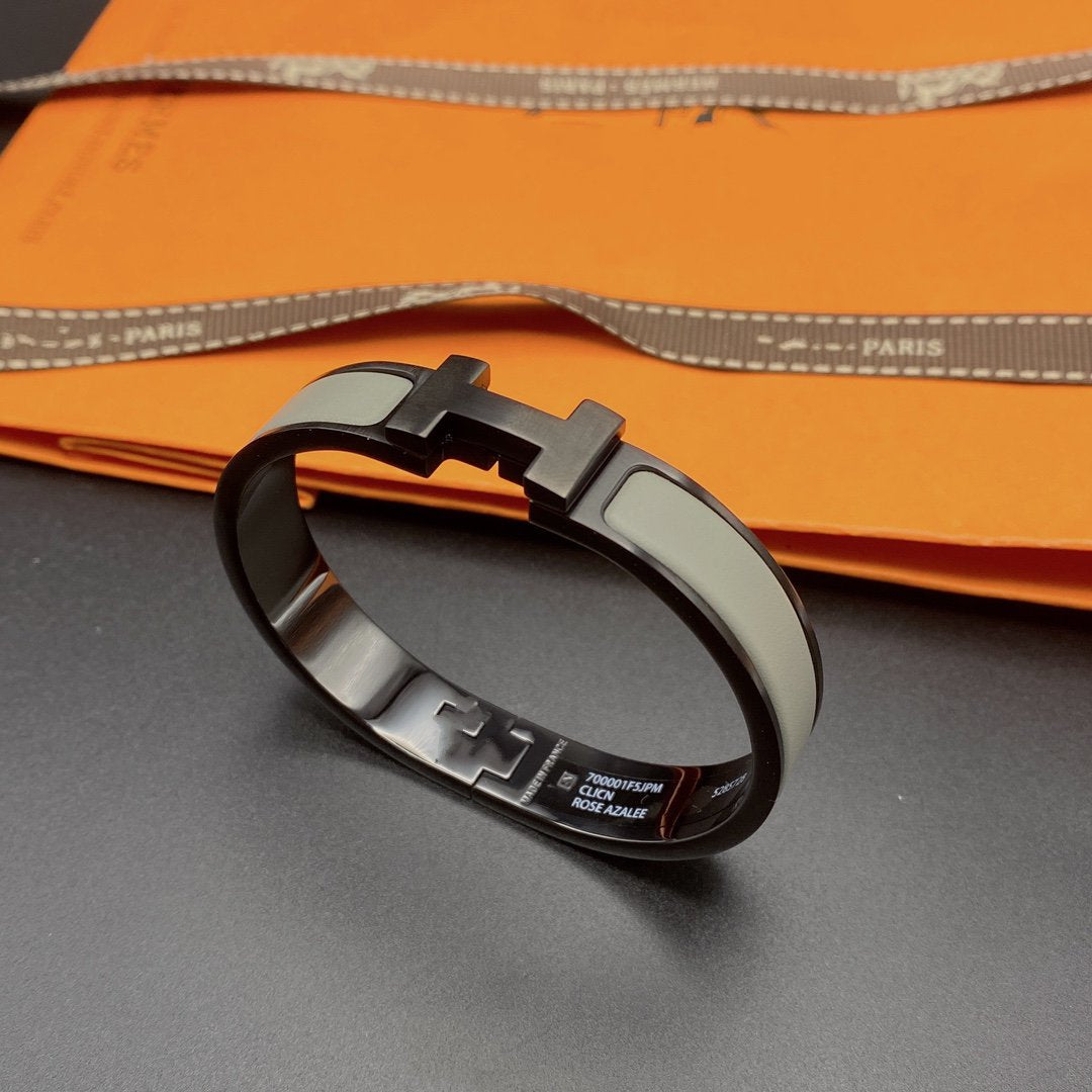BRACELET CLIC HM SO NOIR GRIS