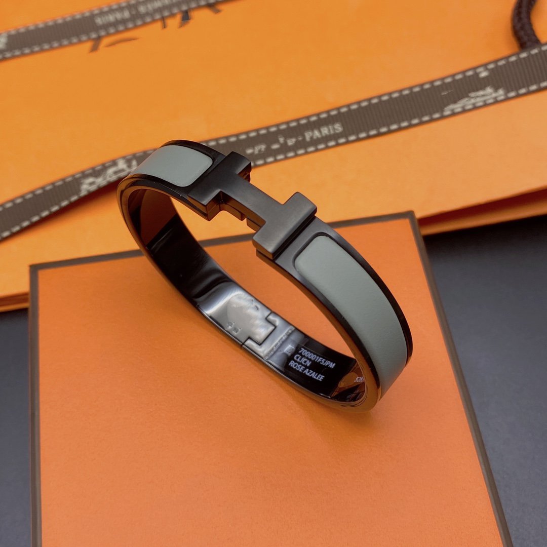 BRACELET CLIC HM SO NOIR GRIS