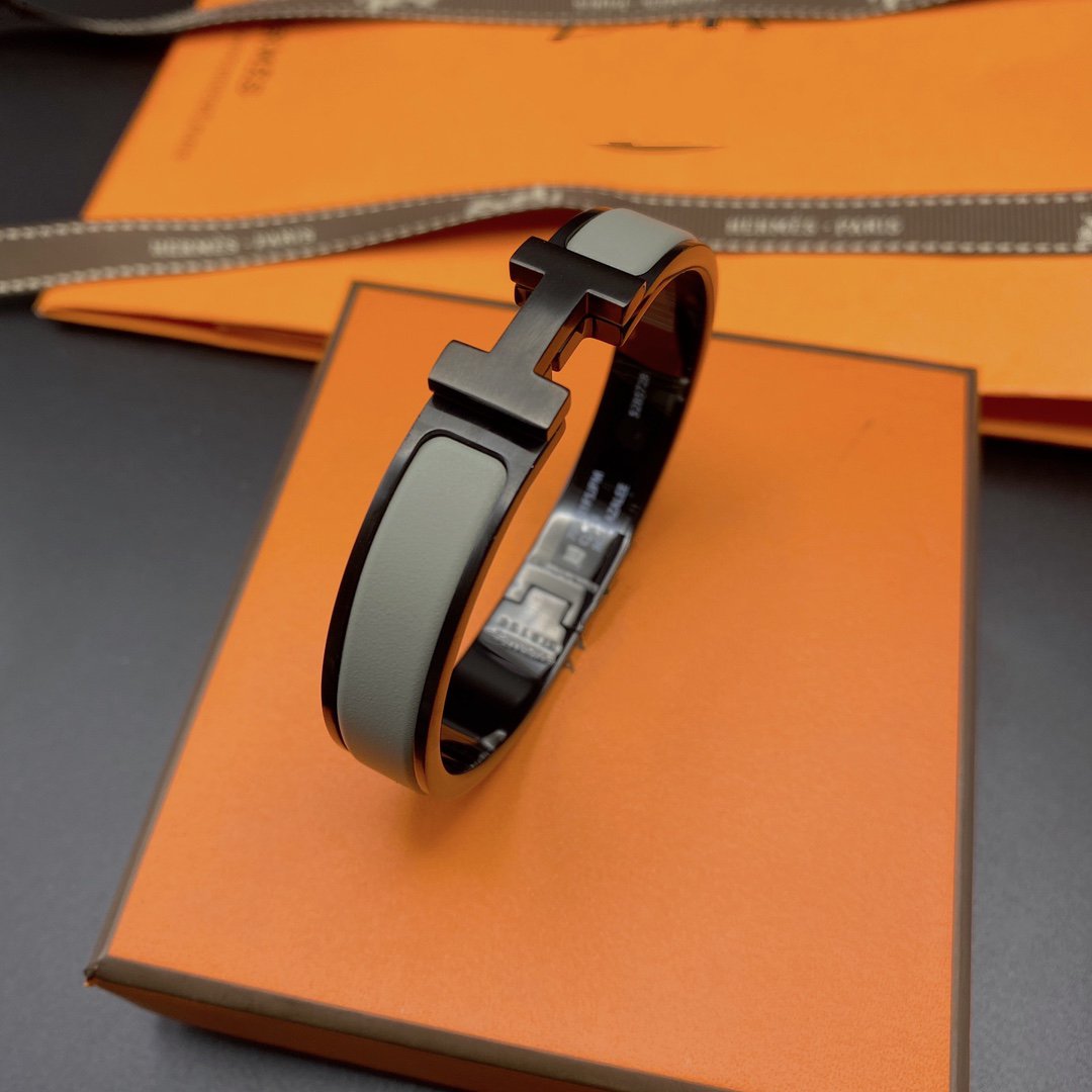 BRACELET CLIC HM SO NOIR GRIS