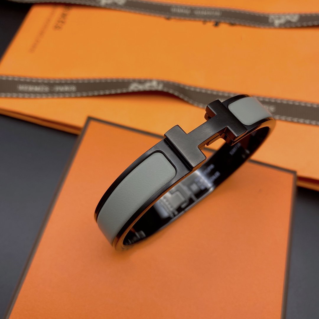 BRACELET CLIC HM SO NOIR GRIS