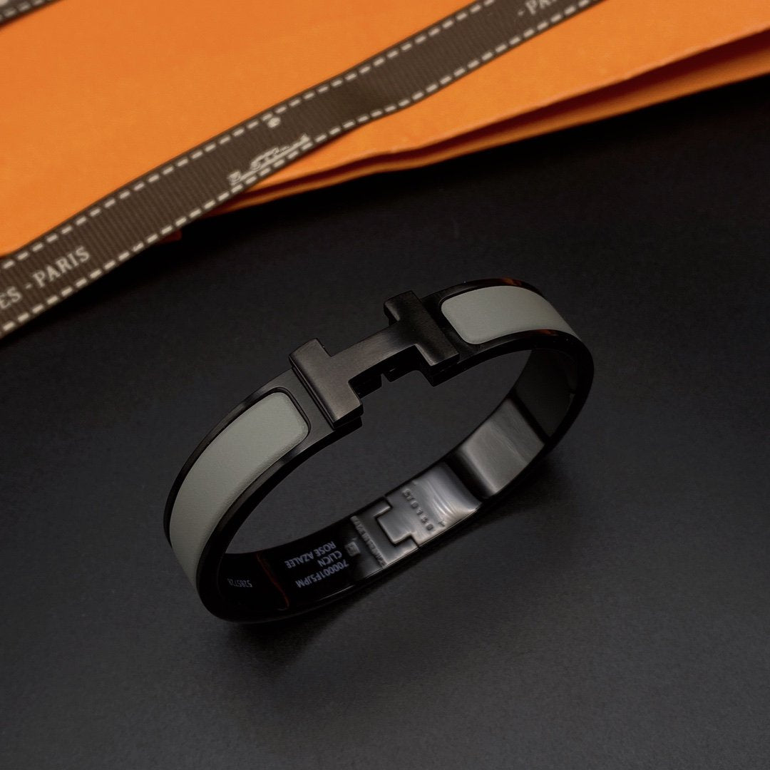 BRACELET CLIC HM SO NOIR GRIS