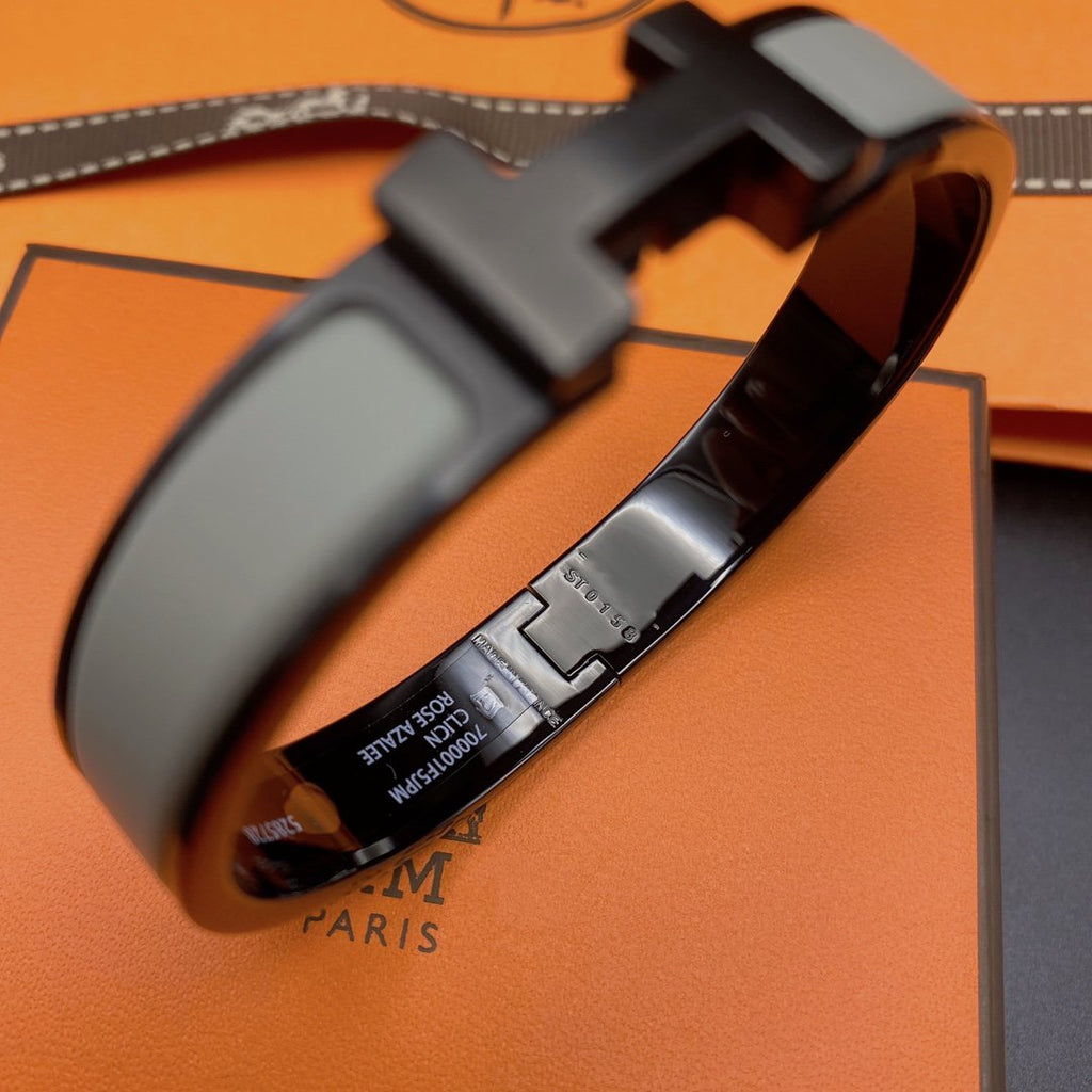 BRACELET CLIC HM SO NOIR GRIS
