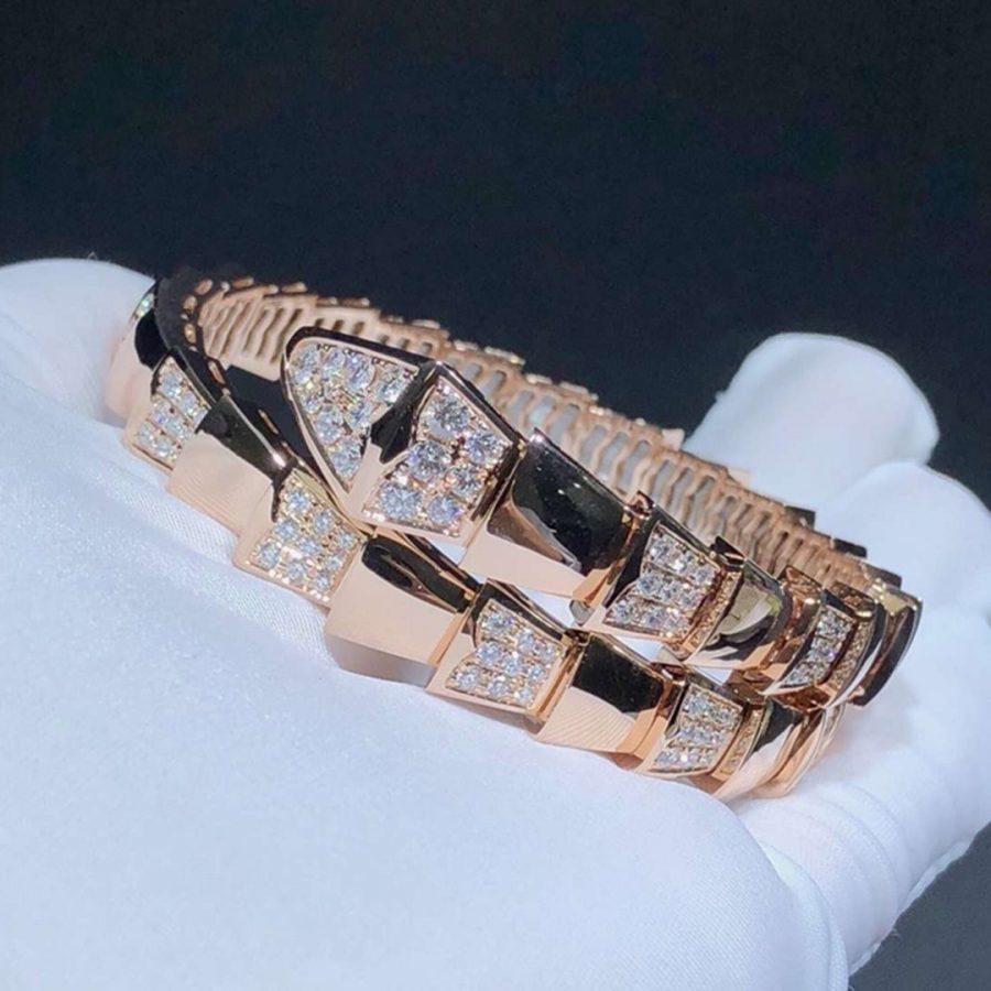 SERPENTI BRACELET PINK GOLD DIAMOND