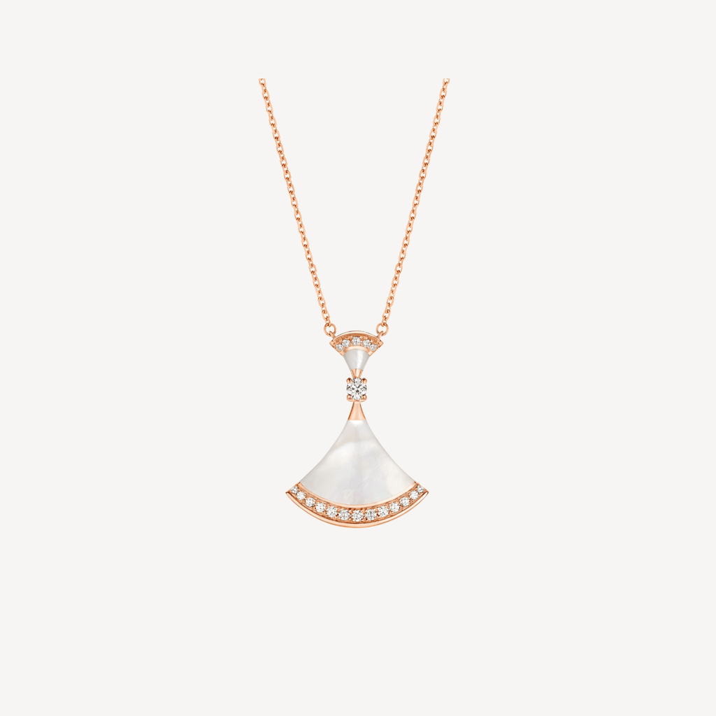 DREAM NECKLACE MOP ROSE GOLD DIAMOND
