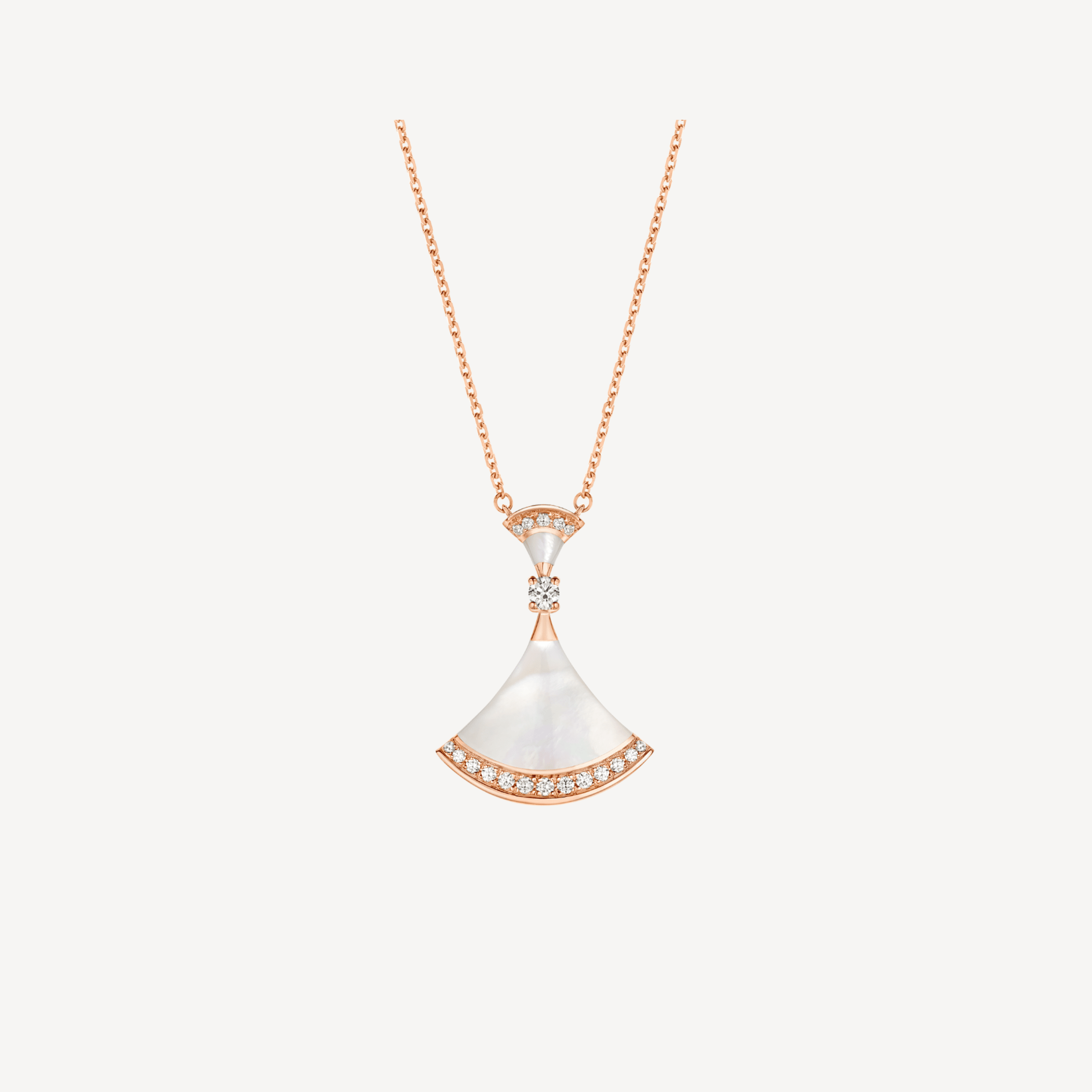 DREAM NECKLACE MOP ROSE GOLD DIAMOND