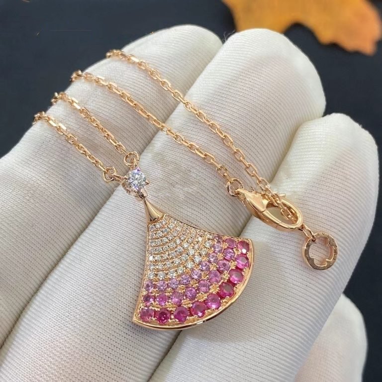 DREAM NECKLACE ROSE GOLD PINK DIAMOND