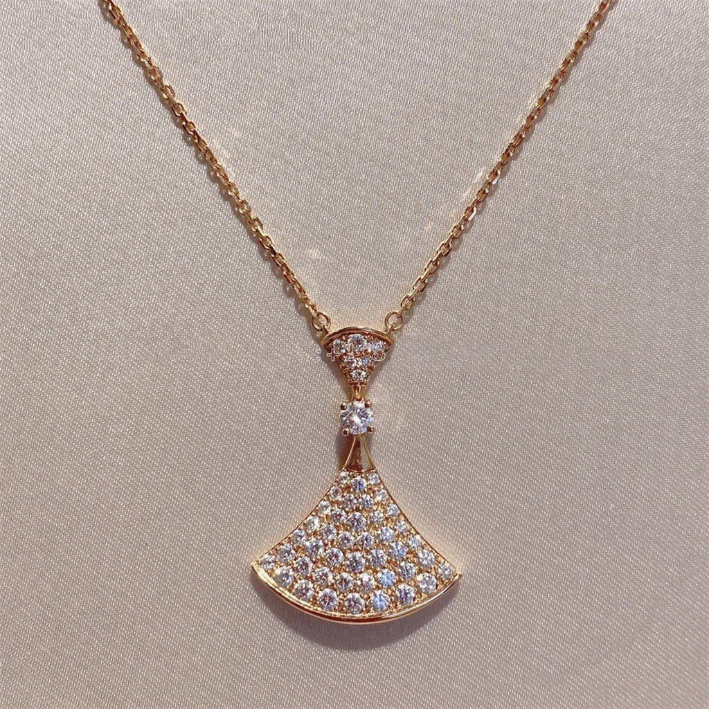 DREAM NECKLACE ROSE GOLD FULL DIAMOND