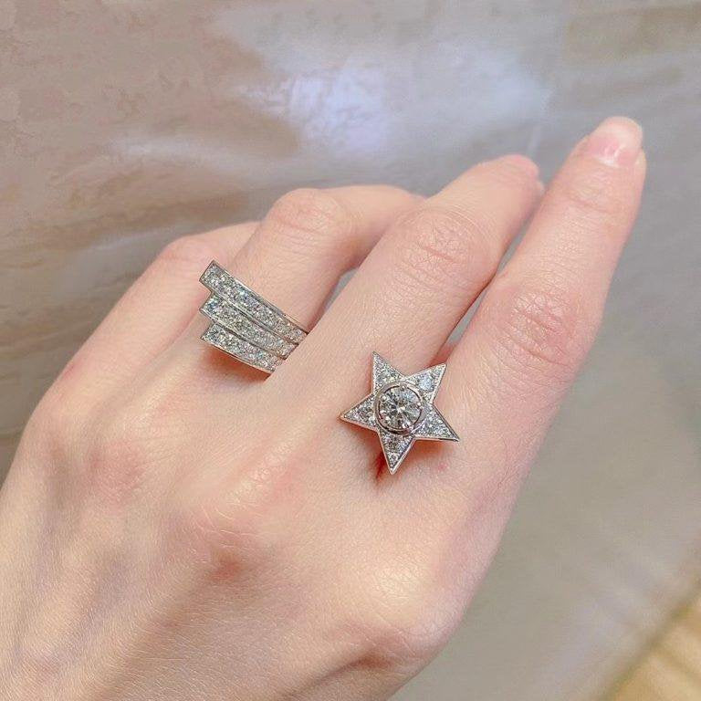 コメット シルバー ダイヤモンド リング