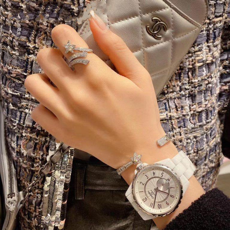 シェブロンブレスレット シルバー ダイヤモンド