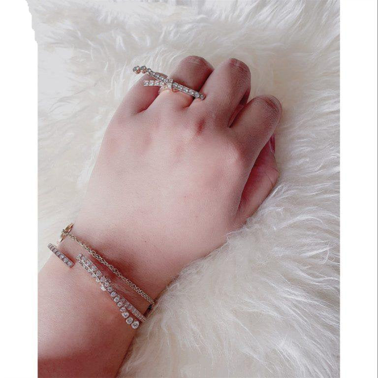 RUBAN BRACELET ROSE GOLD DIAMOND