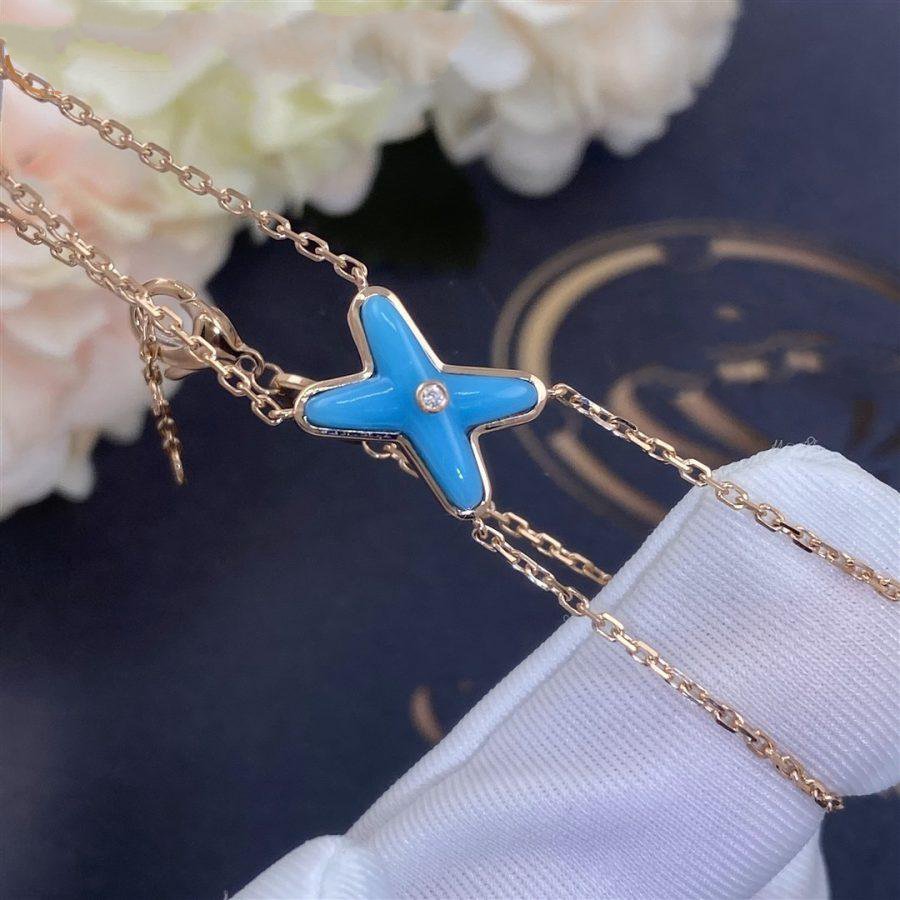 JEUX BRACELET TURQUOISE ROSE GOLD 1 DIAMOND