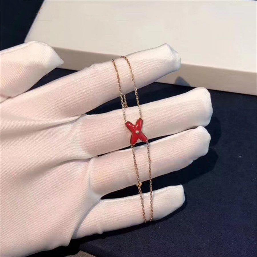 JEUX BRACELET CARNELIAN ROSE GOLD 1 DIAMOND