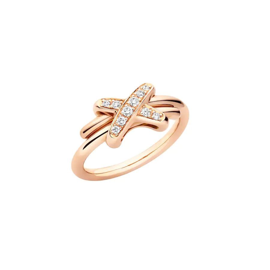 JEUX DE ROSE GOLD DIAMOND RING