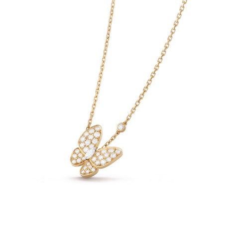 COLLIER PAPILLON DIAMANT