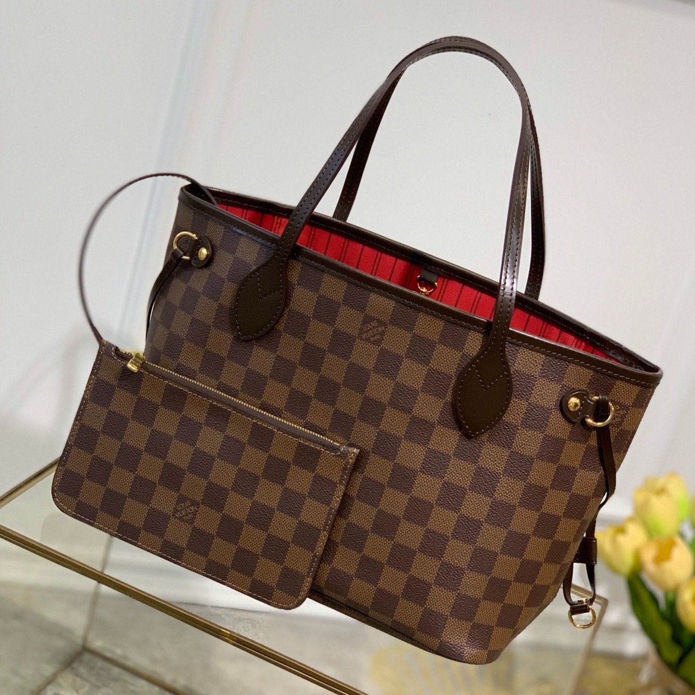 JAMAIS PLEIN MM AVEC DUSTBAG TOILE DAMIER EBENE 29CM