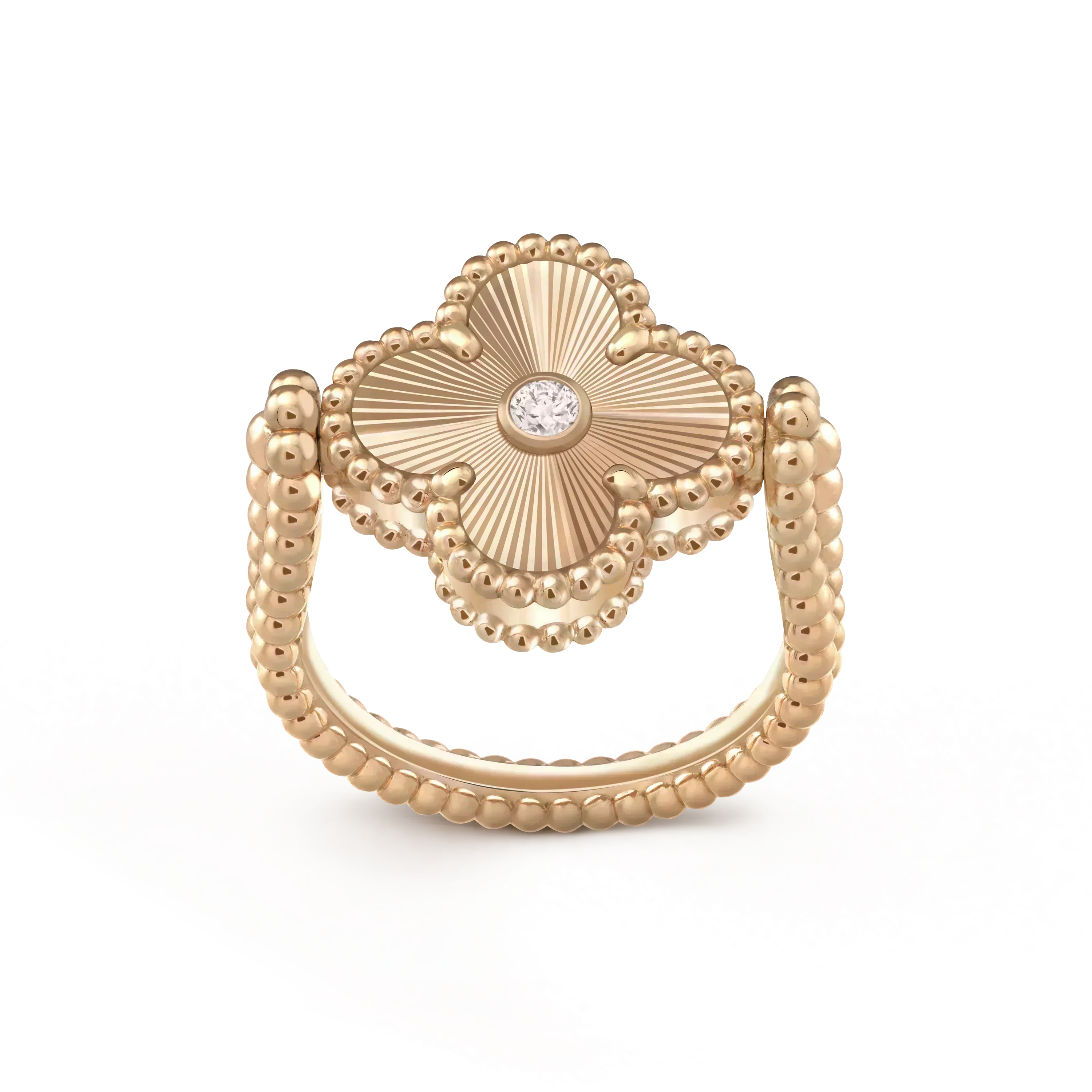 CLOVER RIVERSIBLE ROSE GOLD RING