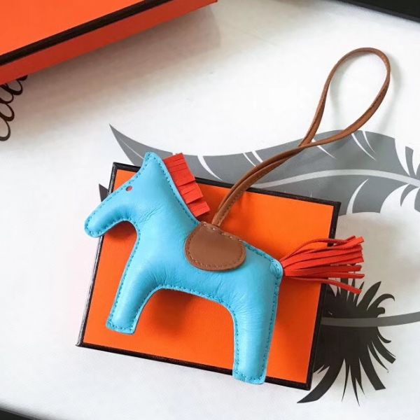 Bijou de sac HM Rodeo Horse en cuir camel/orange mélangé ciel
