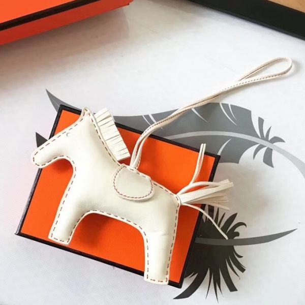 BRELOQUE DE SAC CHEVAL RODÉO BLANC HM