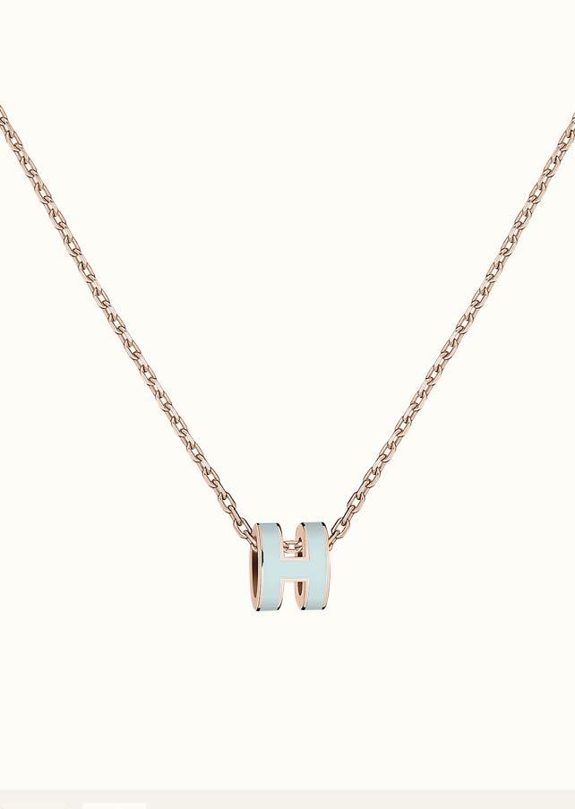 COLLIER POP H BLEU CLAIR