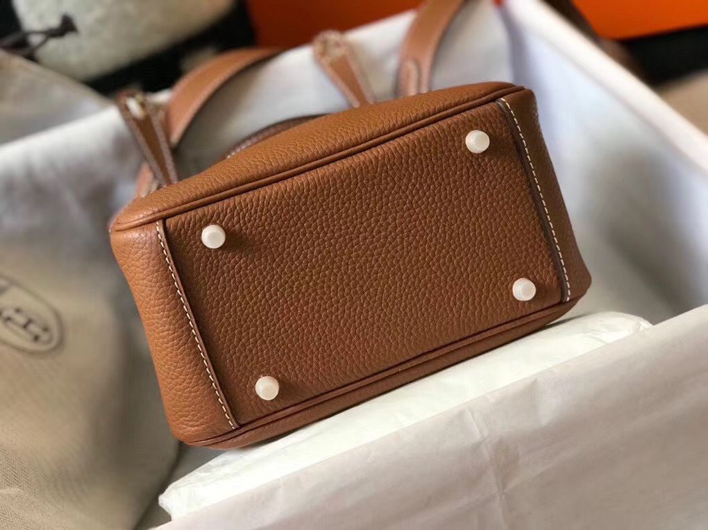 HM ミニ リンディ 20cm ゴールドクレマンスレザー