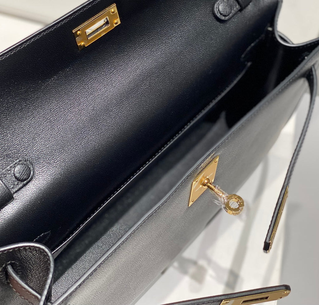 HM ケリー エラン 27cm ブラック レザー GHW