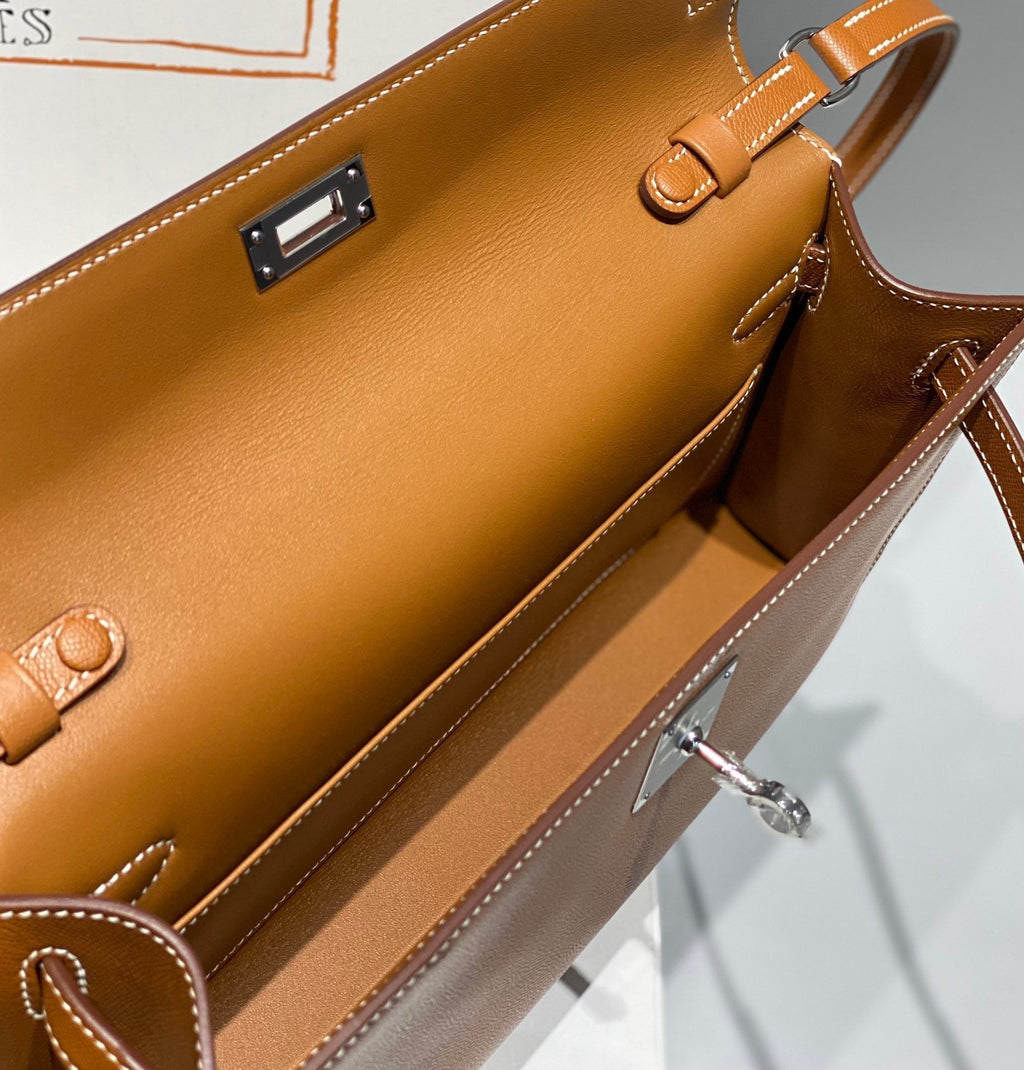 HM ケリー エラン 27cm ゴールド レザー ショーツ