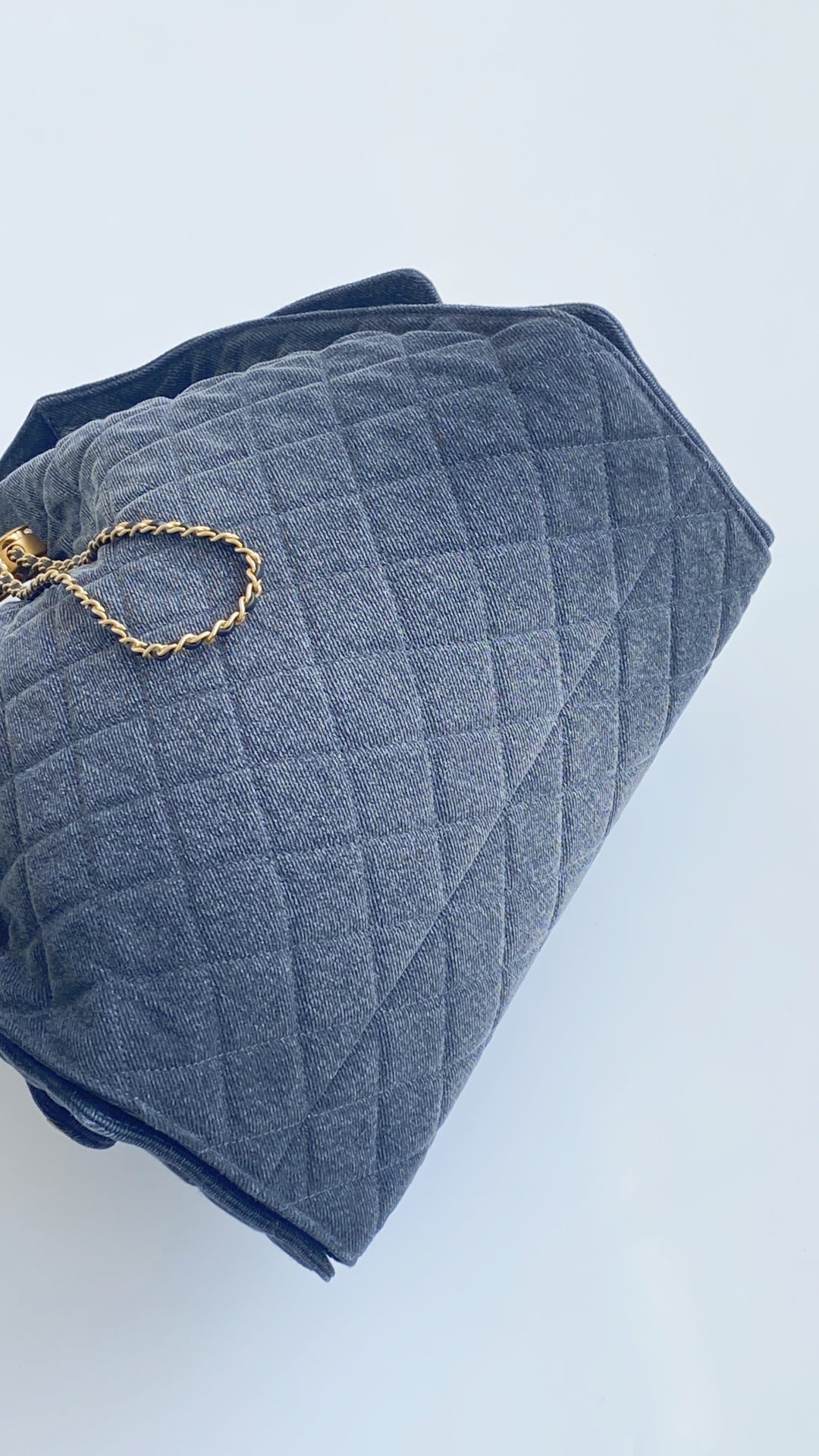 CC 25C HOBO BAGS 40CM DARK BLUE DENIM