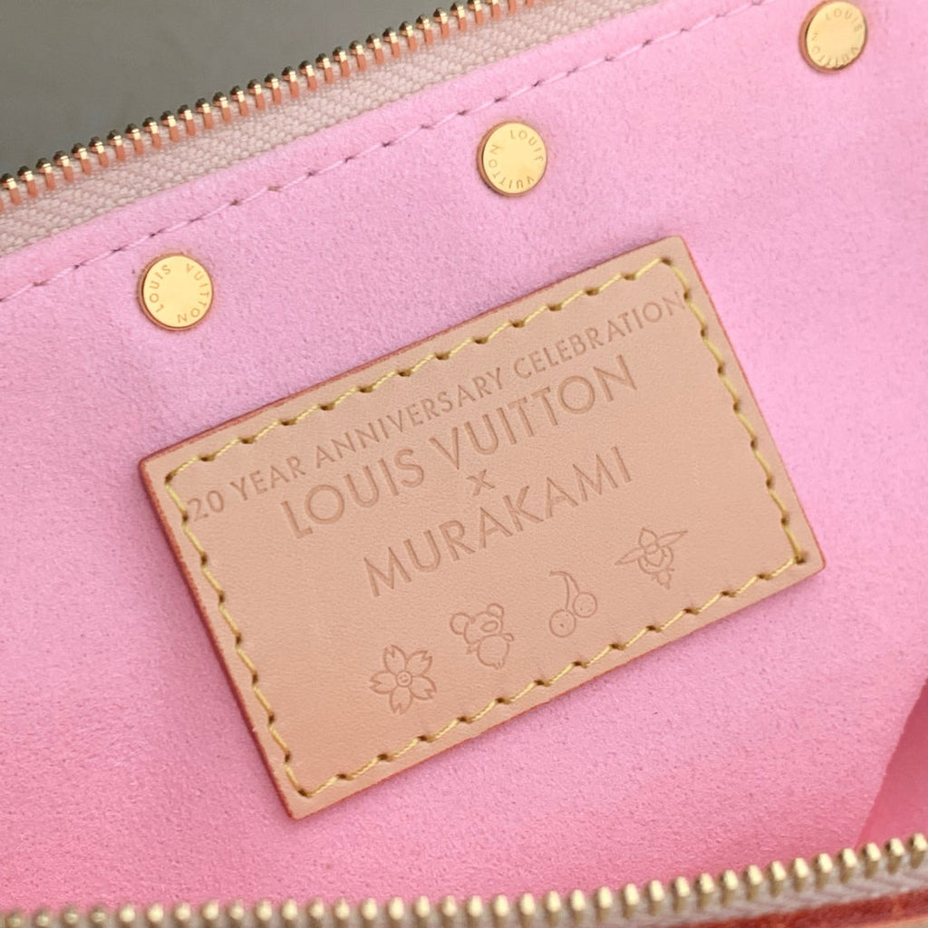 LV X TM POCHETTE ACCESSOIRES 22CM TOILE MONOGRAMME FLEUR DE CERISIER MARRON SAKURA